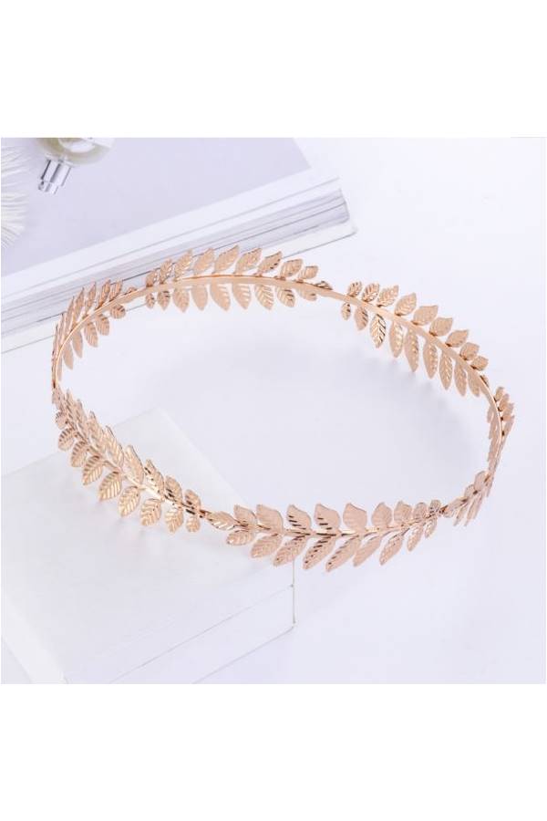 Generic Leaf Branch Headband Gold - Image 3