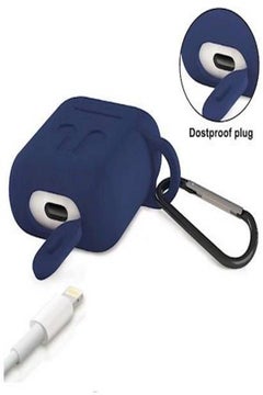 Generic Protective Case For Apple AirPods Navy Blue  - Image 2