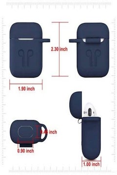 Generic Protective Case For Apple AirPods Navy Blue  - Image 3