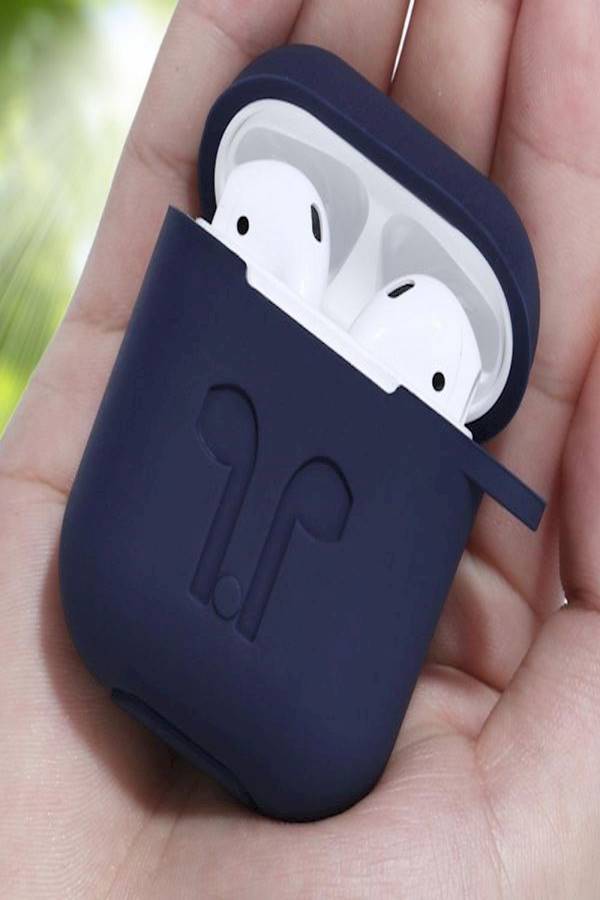 Generic Protective Case For Apple AirPods Navy Blue  - Image 5