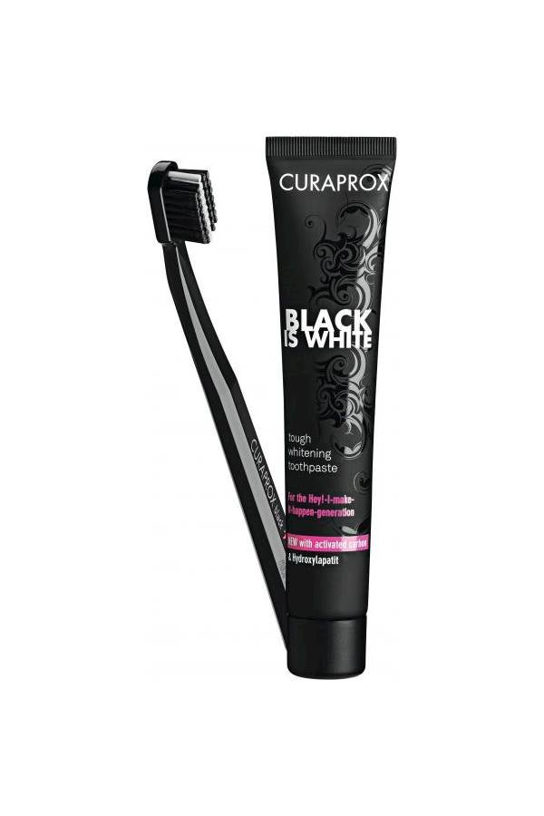 CURAPROX - Black Is White Tough Whitening Toothpaste Black 90ml - Image 1