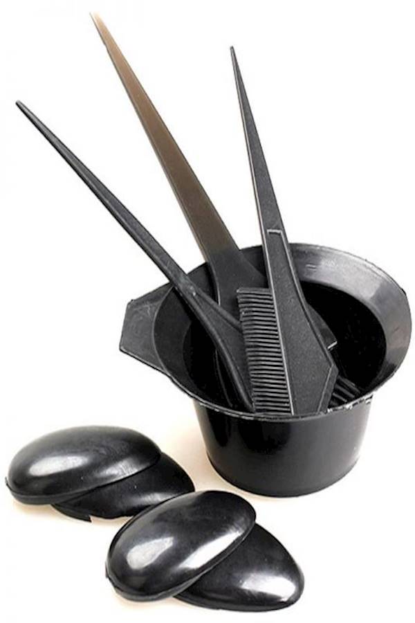 طقم أدوات جامبو لصبغ الشعر مكون من 5 قطع أسود - Image 2