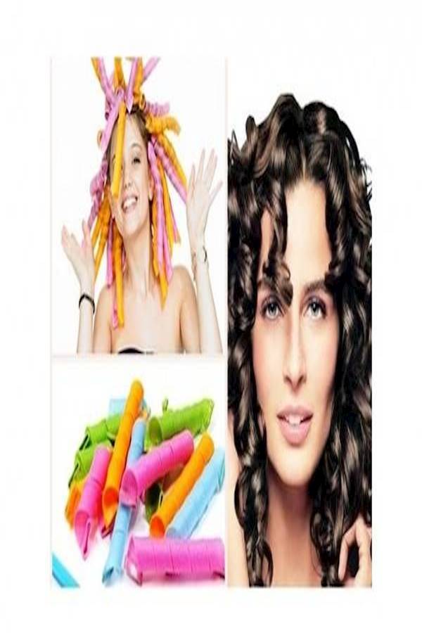 Leverag Circle Diy Hair Styling Roller Pink/Blue/Green - Image 3