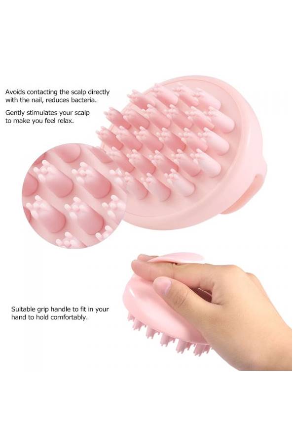 Generic - Scalp Massager Brush Pink - Image 1