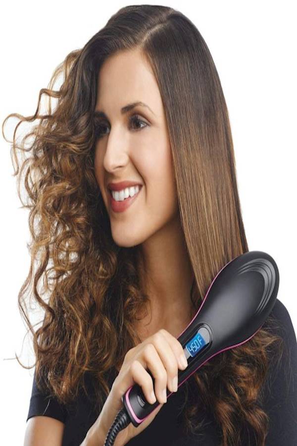 فرشاة لفرد الشعر أسود/وردي - Image 5