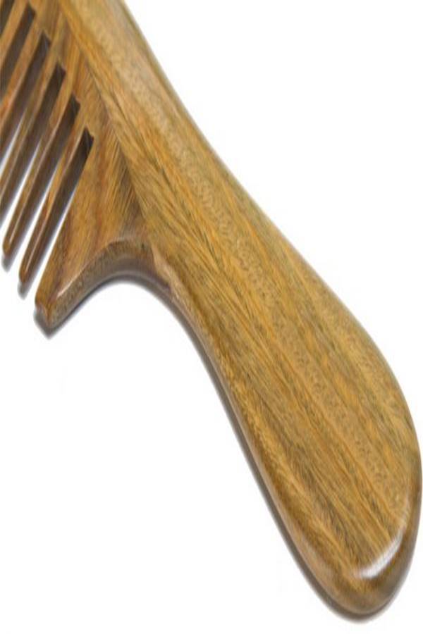 Generic Wooden Hair Comb Brown  - Image 2