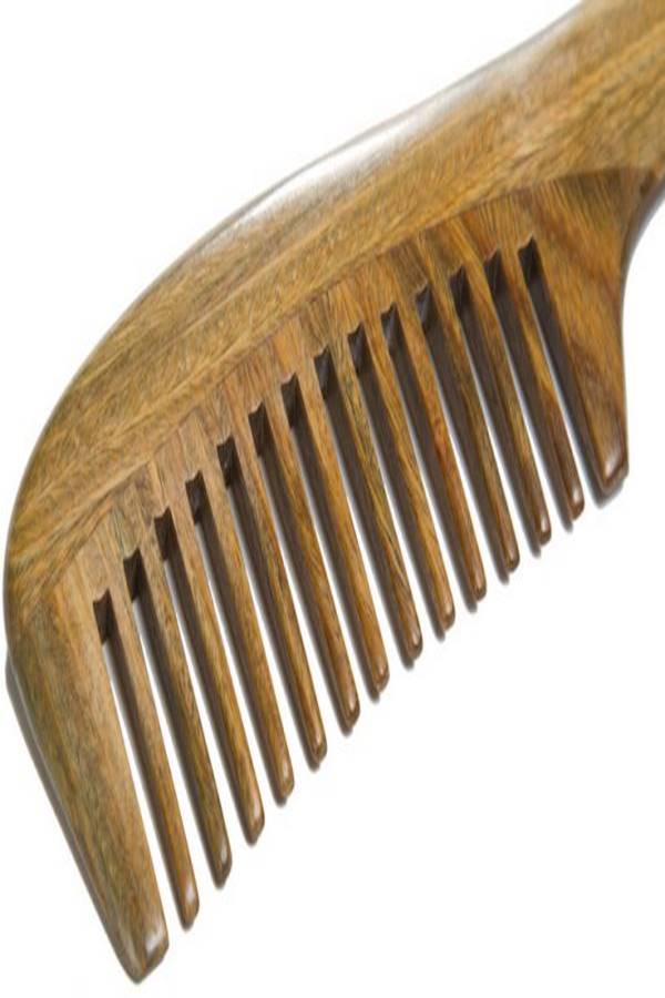 Generic Wooden Hair Comb Brown  - Image 3