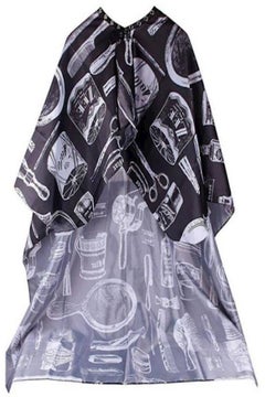 Generic Hairdresser Cape Gown Black/White  - Image 2