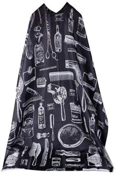 Generic Hairdresser Cape Gown Black/White  - Image 1