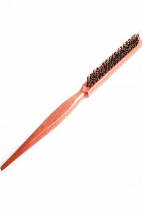 3-Row Teasing Hair Brush Orange/Brown
