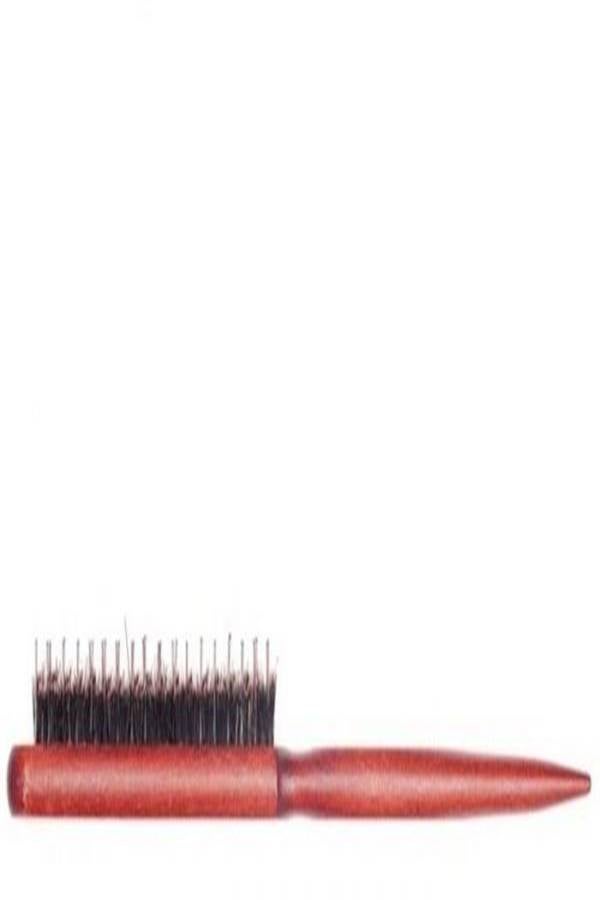 3-Row Teasing Hair Brush Orange/Brown