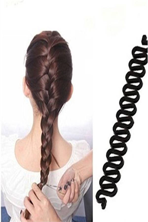 2-Piece Hair Plait Braider Black - Image 3