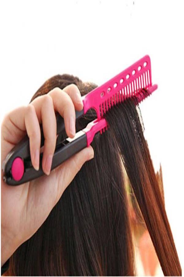 Generic - V-Shaped Comb Pink/Black - Image 1