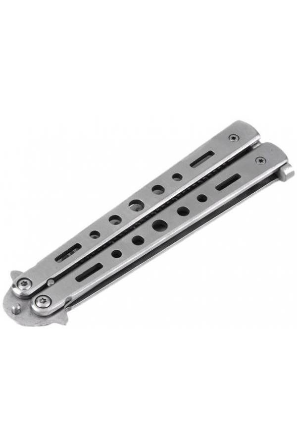 Balisong Style Knife Comb Silver - Image 3