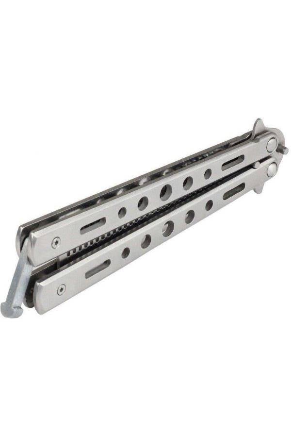 Balisong Style Knife Comb Silver - Image 5