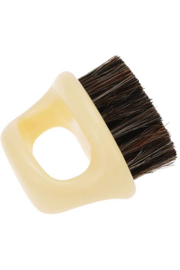 Mustache/Beard Facial Brush Dark Brown 6.4x6.2x5.4cm
