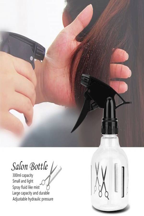 ماركة غير محددة زجاجة رش رذاذ تصفيف الشعر من البلاستيك لصالون تصفيف الشعر أسود/ أبيض  - Image 4