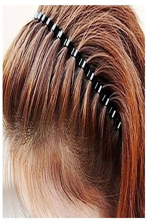 Generic Metal Comb Sports Headband Black - Image 4