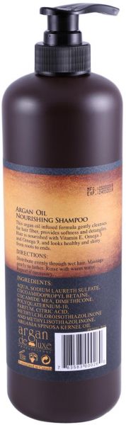 argan de luxe De Luxe Oil Nourishing Shampoo 1000ml - Image 3