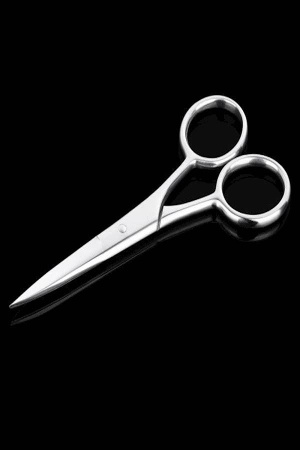 Generic Mini Eyebrow Nose Hair Shear Silver  - Image 3