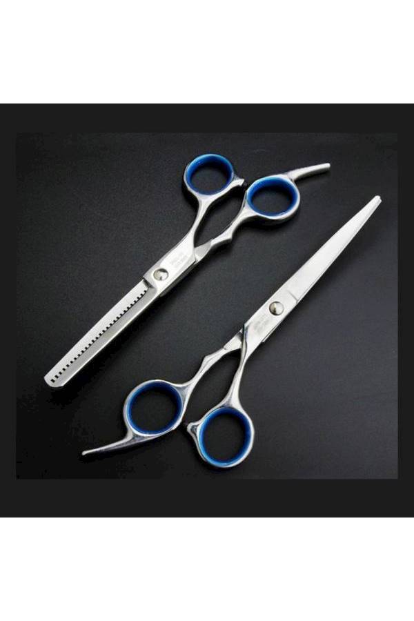 Generic Hair Cutting Scissors Set Silver/Black/Pink  - Image 3