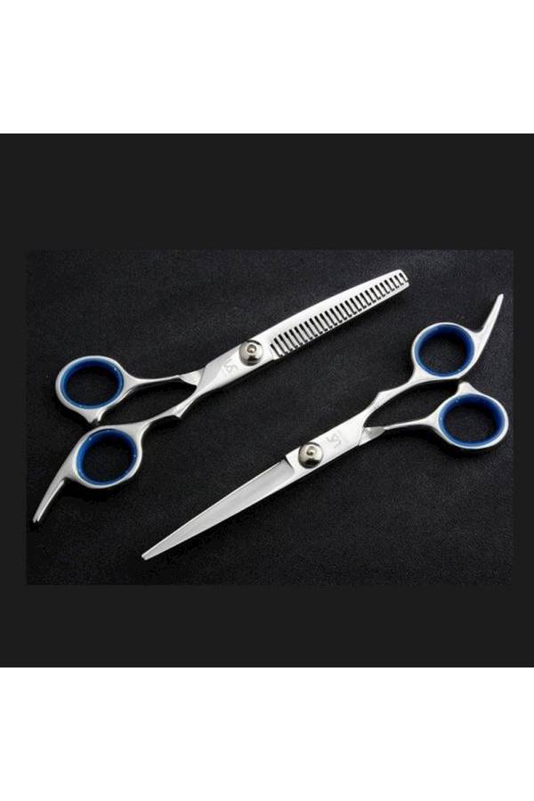 Generic Hair Cutting Scissors Set Silver/Black/Pink  - Image 4