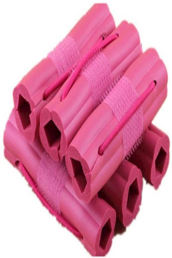 6-Piece Curling Rollers Pink - Image 3