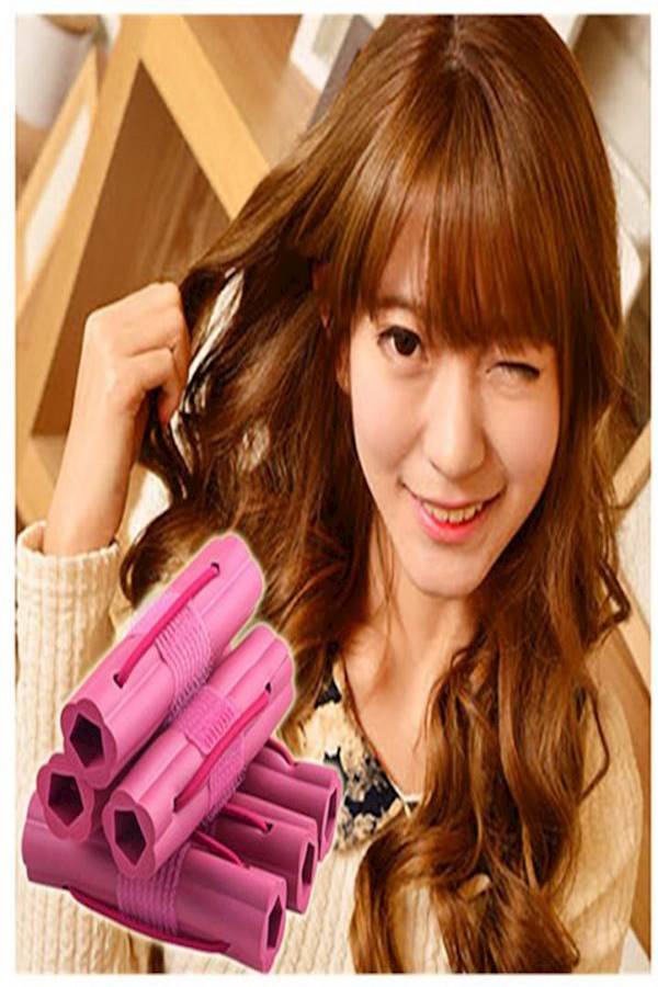 6-Piece Curling Rollers Pink - Image 5