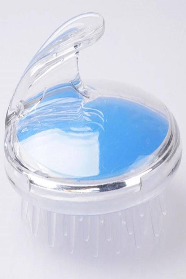 Silicone Hair Mage Comb Blue/Clear - Image 2