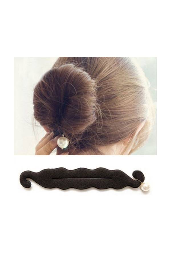 Sponge Disc Hair Bun Tool Black - Image 3