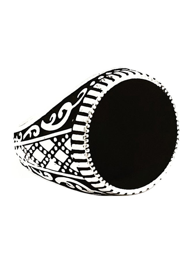 silver ring Silver Metal Zircon Ring  - Image 1