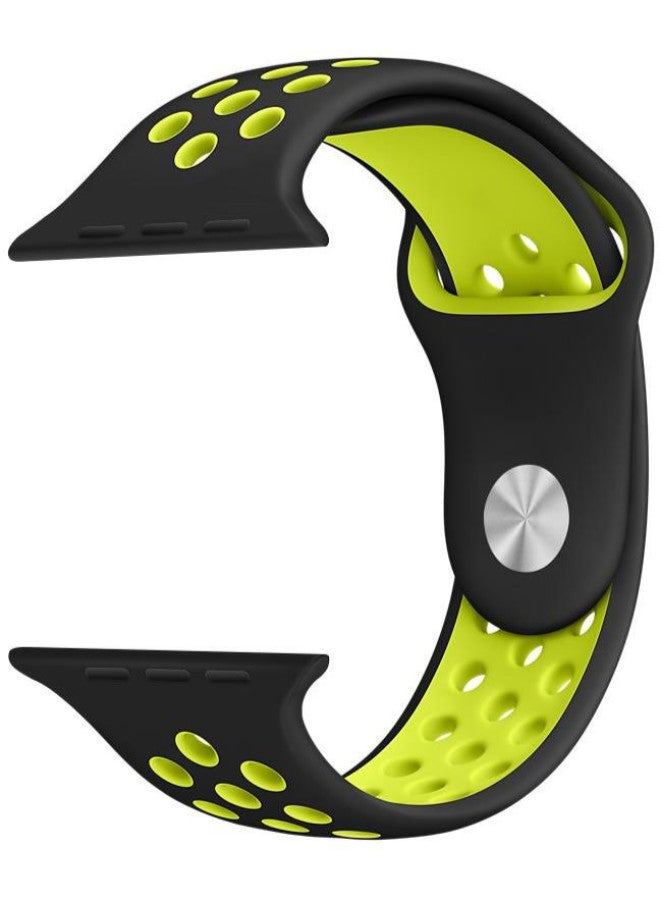 Generic - Rubber Replacement Bracelet Strap For Apple Watch Nike 42mm Black - Image 1