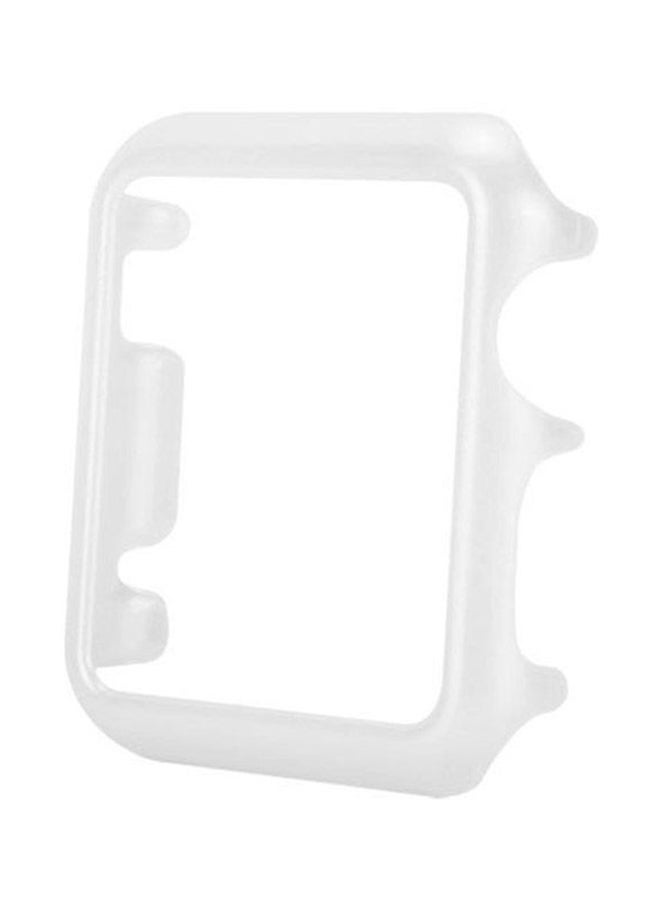 Snap-on Hard Protective Case Cover For Smart Watch White 