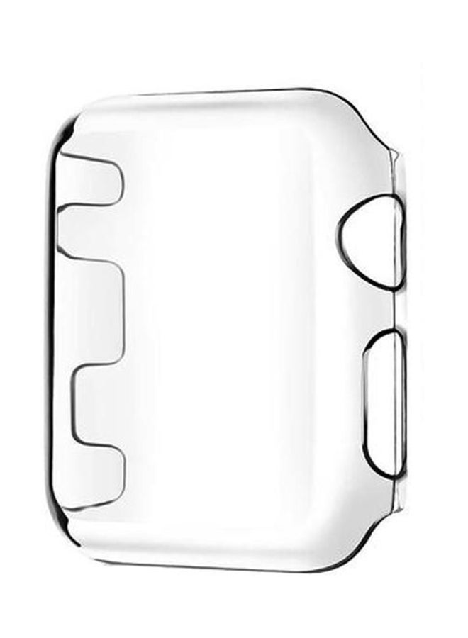 Plastic Hard Screen Body Protective Case cover For Smart Watch Series 3 White 