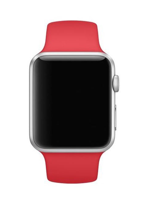 Silicone Loop Sport Band For Apple Watch Red