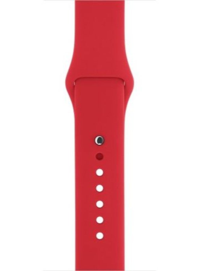Generic - Silicone Loop Sport Band For Apple Watch Red - Image 1