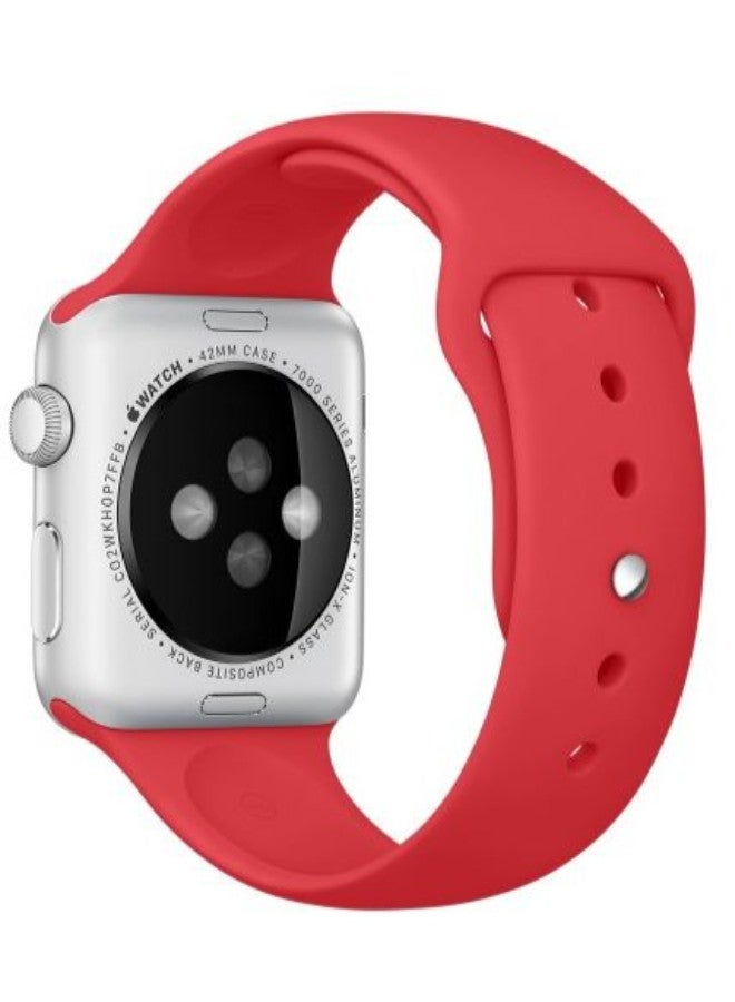 Generic - Silicone Loop Sport Band For Apple Watch Red - Image 1