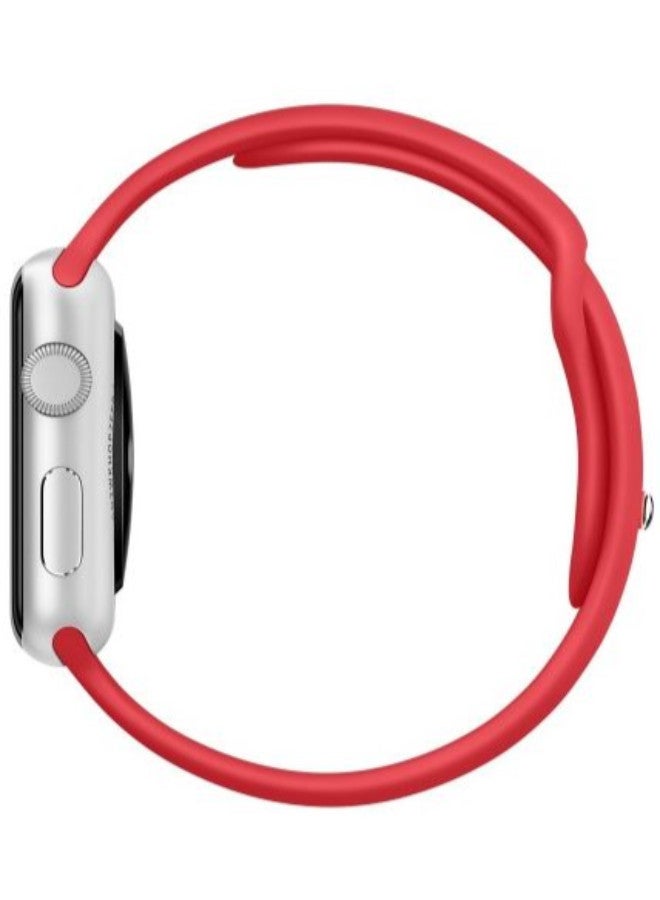 Generic - Silicone Loop Sport Band For Apple Watch Red - Image 1