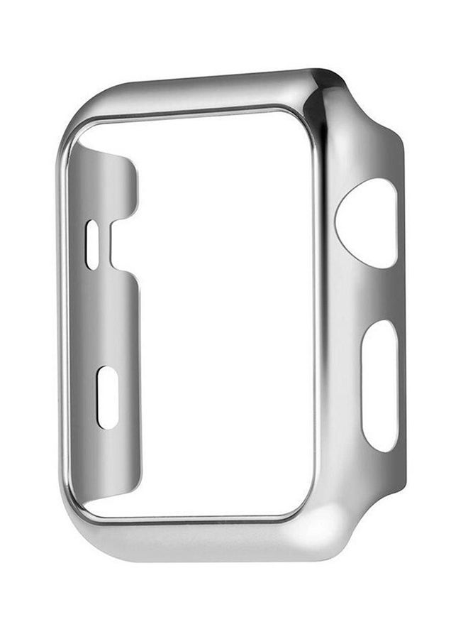Plastic Hard Protective Case Cover For Smart Watch Series 3 Silver