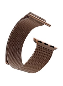 Stainless Steel Milanese Loop Band For Smart Watch Brown