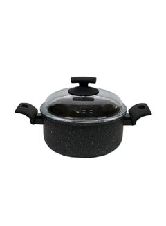 Balzano Siena Hard Stone Sauce Pot With Lid Black 20 Centimeter Black 20 Centimeter  - Image 1