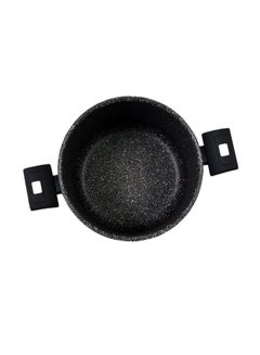 Balzano Siena Hard Stone Stock Pot With Lid Black 24 Centimeter Black 24 Centimeter  - Image 3