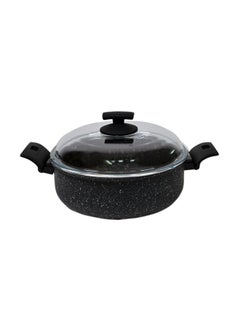 Balzano Siena Hard Stone Sauce Pot With Lid Black 26 Centimeter Black 26 Centimeter  - Image 1