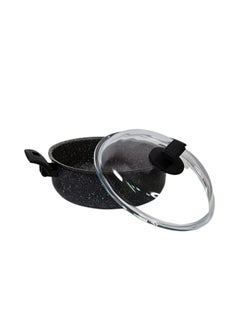 Balzano Siena Hard Stone Sauce Pot With Lid Black 26 Centimeter Black 26 Centimeter  - Image 2