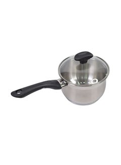 Balzano Joyce Stainless Steel Sauce Pan With Glass Lid Steel 16 Centimeter Steel 16 Centimeter  - Image 2