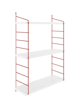 Armoni 3'lu Decorative Floating Shelf White/Red 72x85x20cm - v1555050584/N23272167A_1