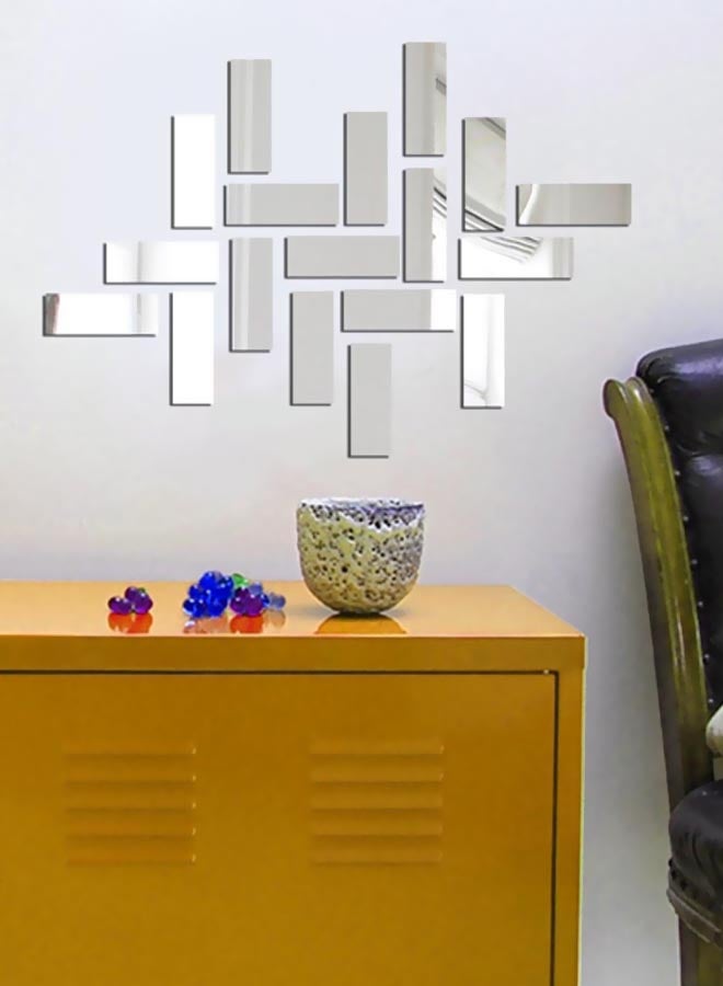 ديزاير مجموعة مرايا للزينة من 18 قطع طراز 2016A-07 شفاف 57x40Ø³Ù†ØªÙŠÙ…ØªØ± - Image 2