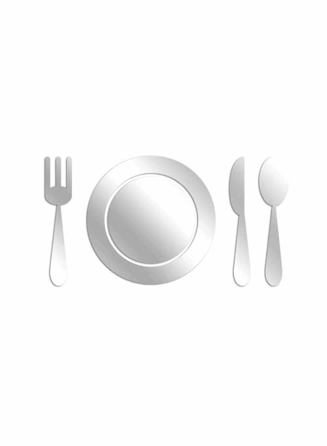 ديزاير مجموعة مرايا للزينة من 5 قطع طراز OA0000016069 فضي 50x26سم - Image 1