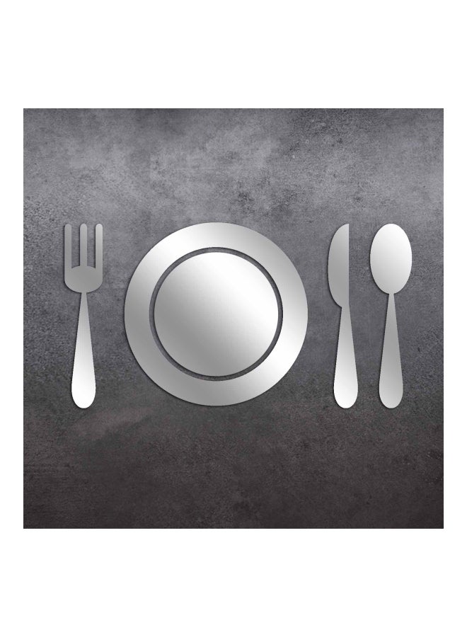 ديزاير مجموعة مرايا للزينة من 5 قطع طراز OA0000016069 فضي 50x26سم - Image 2