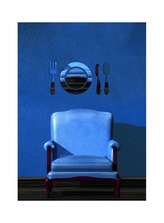 ديزاير مجموعة مرايا للزينة من 5 قطع طراز OA0000016069 فضي 50x26سم - Image 3